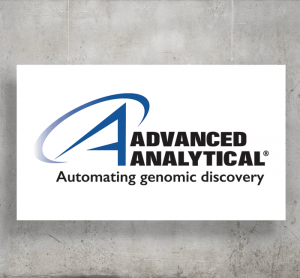 Advanced Analytical logo with background