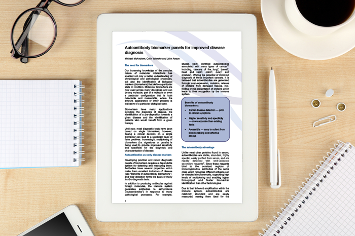 Whitepaper: Autoantibody biomarker panels for improved disease diagnosis