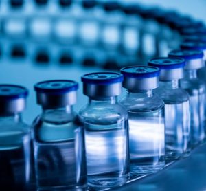 vials of medicine - vaccines or other biologic drugs, idea of biosimilar manufacturing