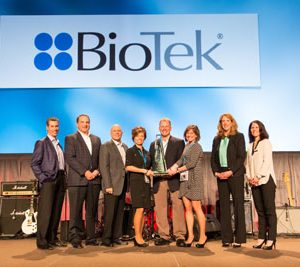 BioTek Receives 2014 Supplier of the Year Award from Fisher Scientific
