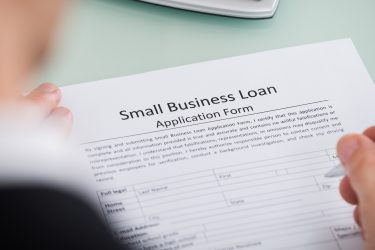 form labelled Small Business Loan Application Form