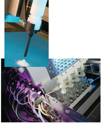  Figure 1: Example of automated solid dispensing system and high throughput materials synthesis and formulation platforms1