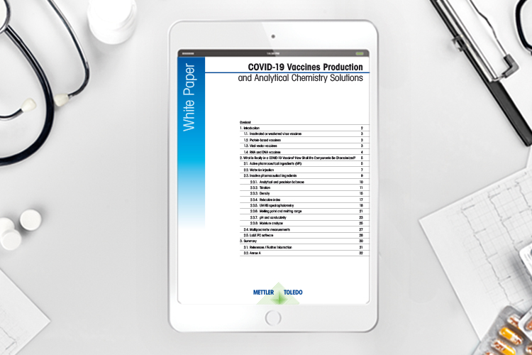 Whitepaper: Analytical methods for Covid-19 vaccine production