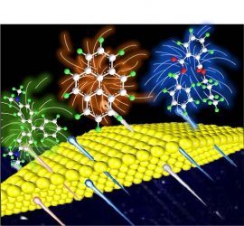 Schematic diagram of the principle of the general surface enhanced Raman spectroscopy method for actively capturing target molecules in small gaps with the solvent [Credit: GE Meihong].