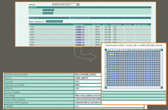 Figure 3: Library browser module – plate viewer