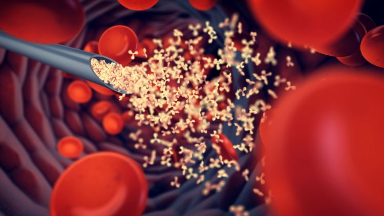mRNA vaccine technology - bloodstream concept