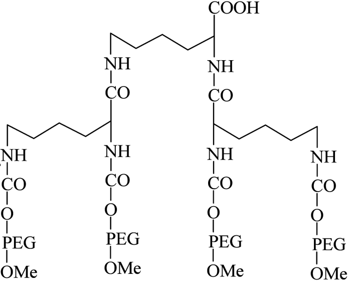 Figure 10 - Four-branched mPEG-COOH dendrimer derivative