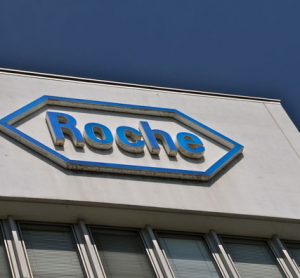 Roche logo on office building