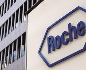 Roche logo on office building