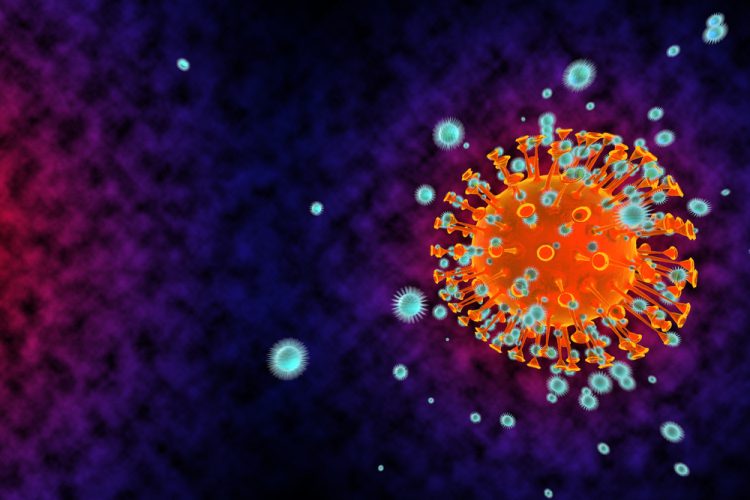 COVID-19 cell attacked by antibodies