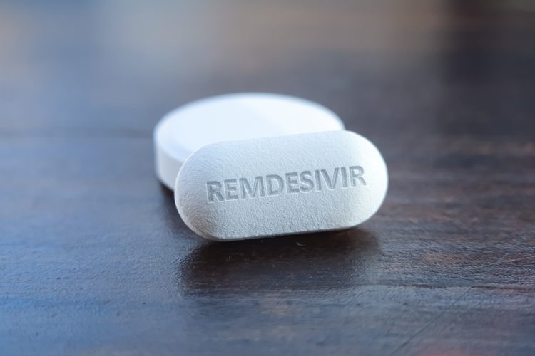 White remdesivir tablet