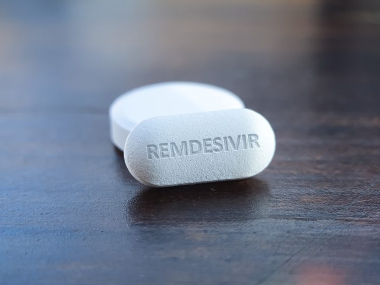 White remdesivir tablet