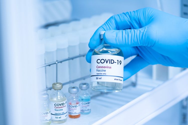 COVID-19 vaccine in fridge