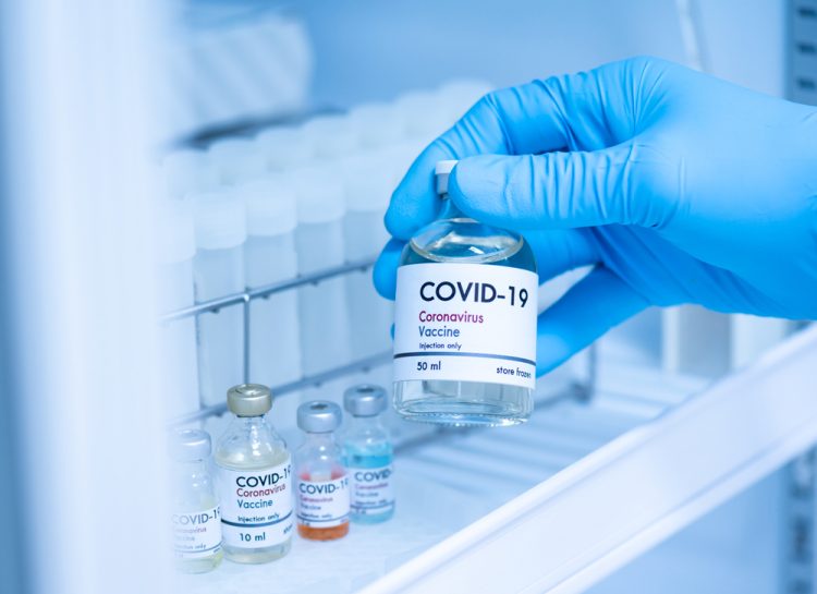 COVID-19 vaccine in fridge