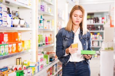 Girl at pharmacy