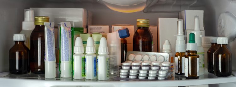 Medicines in fridge