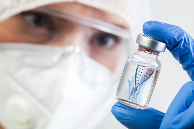 RNA inside vaccine vial