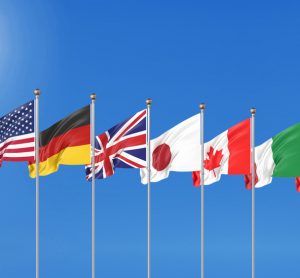 G7 country flags