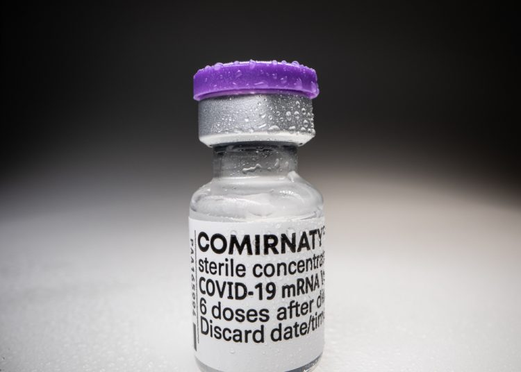 Comirnaty COVID-19 vaccine vial