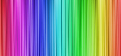 Abstract colour spectrum with purple and blue on left and red and orange on right- idea of spectroscopy