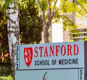 Entrance to Stanford University School of Medicine