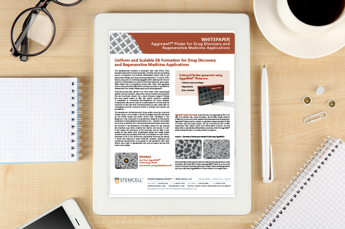 Whitepaper: Aggrewell Plates for Drug Discovery and Regenerative Medicine Applications