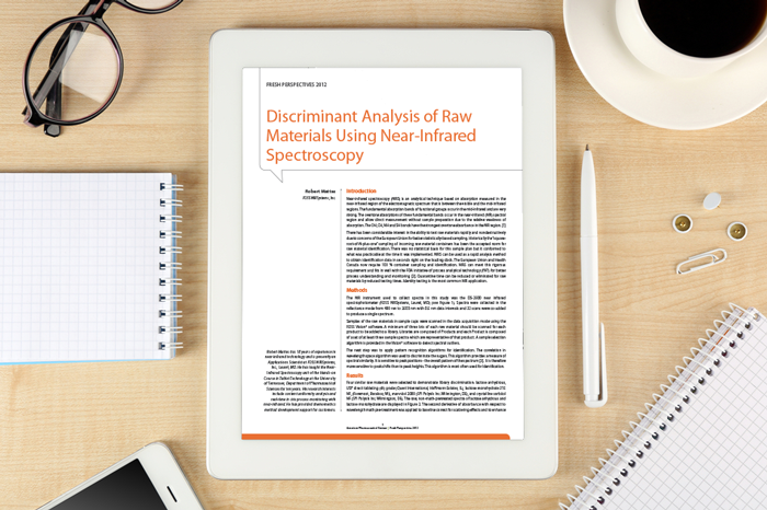 Discriminant analysis of raw materials whitepaper
