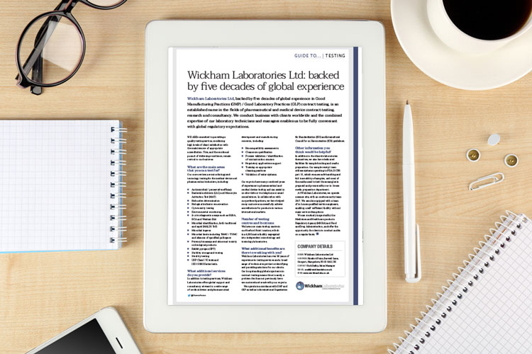 Wickham Labs guide to testing epr 2 2018