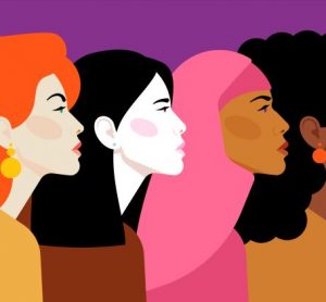 Illustration of four women of different ethnicities